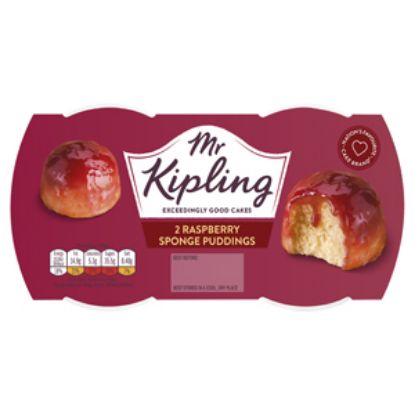 Picture of Mr Kipling Raspberry Sponge Pudding x4